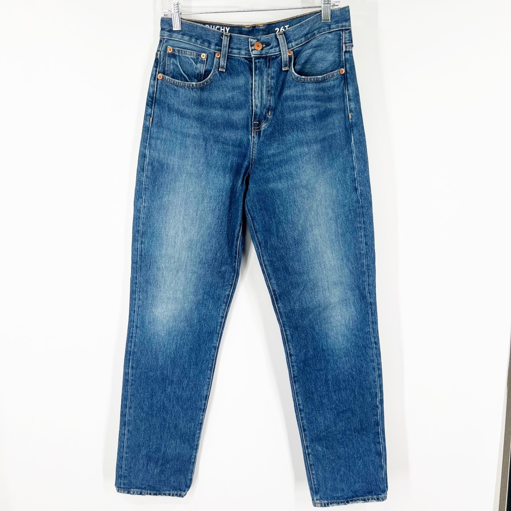 J. Crew Slouchy Boyfriend High Rise Jeans in Bright Indigo TALL